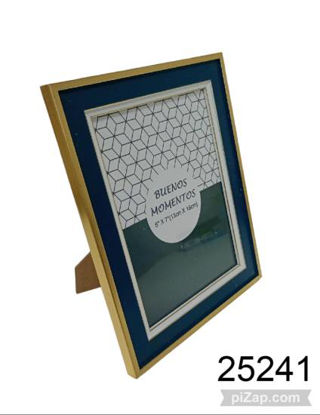 Imagen de PORTA RETRATO 13X18CM BORDE DORADO 12.25